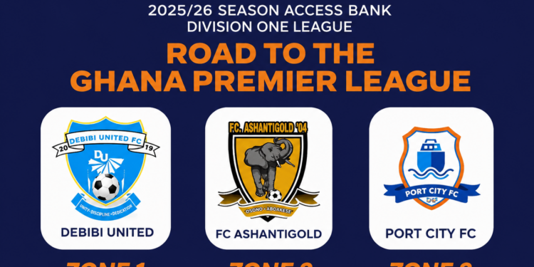 New Era for Ghana Football as Port City FC, AshantiGold ’04 and Debibi United Secure Historic GPL Promotion