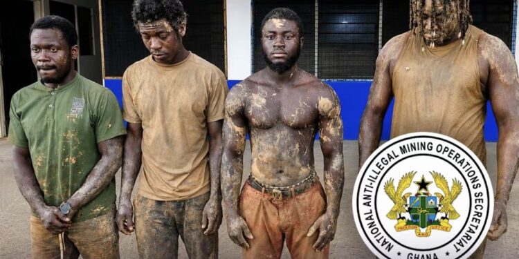 NAIMOS Arrests Four Armed Illegal Miners in Ongoing Ankobra River Crackdown